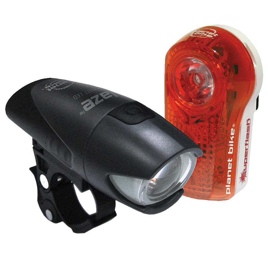 Planet Bike Blaze 1/2 watt/Superflash Headlight/Taillight Set - Black