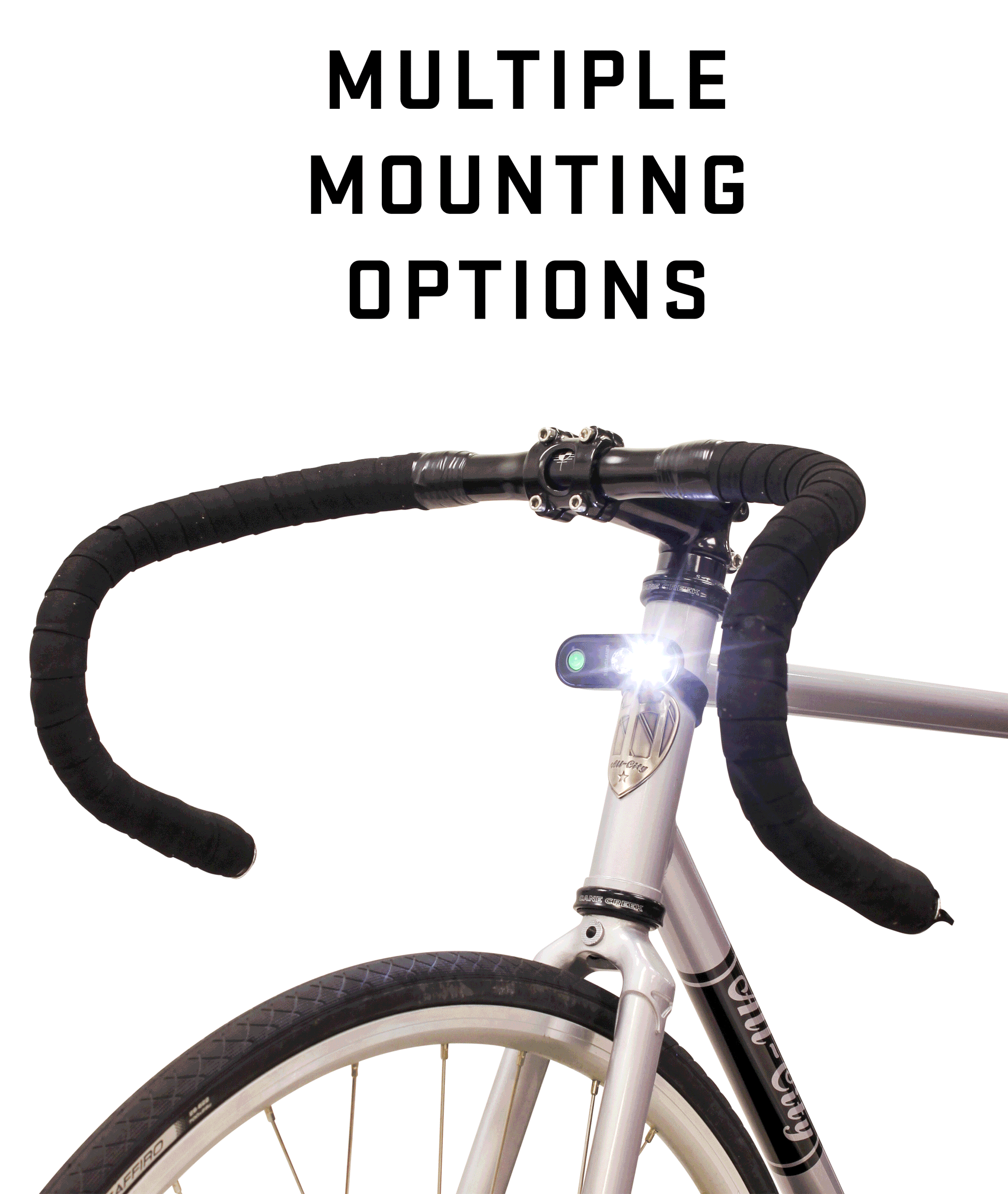 Kryptonite Avenue F-70/R-35 Dual Mode Light Set Black