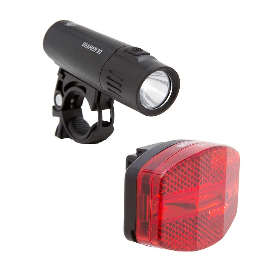 Planet Bike Beamer 80 Headlight and Grateful Red Taillight Set
