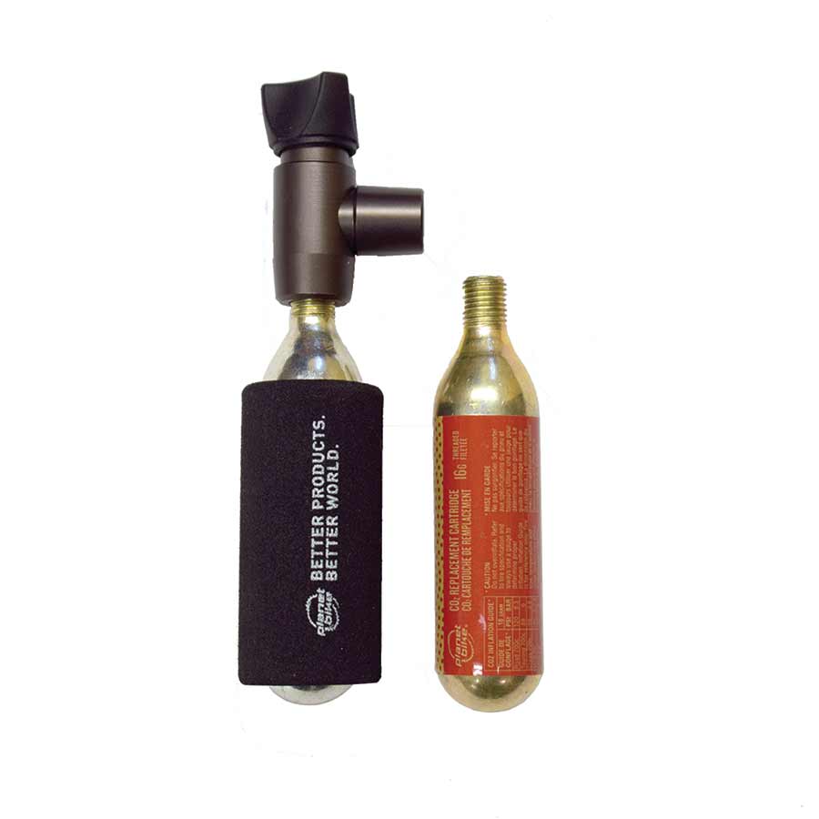 Planet Bike Black Zeppelin CO2 Inflator with 2 16g Cartridges