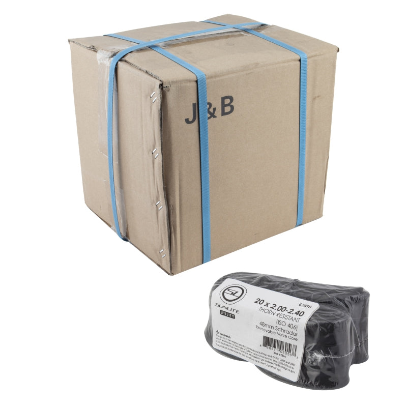 Sunlite Utili-T Bulk Thorn Resistant Schrader Valve 20x2.00-2.40 SV 48mm 0d Smooth Removable 54mm 3.7mm/1.7mm
