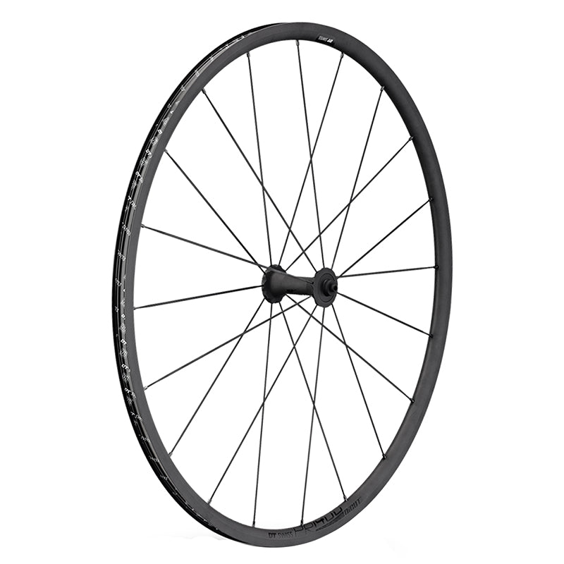 DT Swiss PR 1400 DICUT OXiC Front Wheel - 700 QR x 100mm Rim Brake BLK 21mm