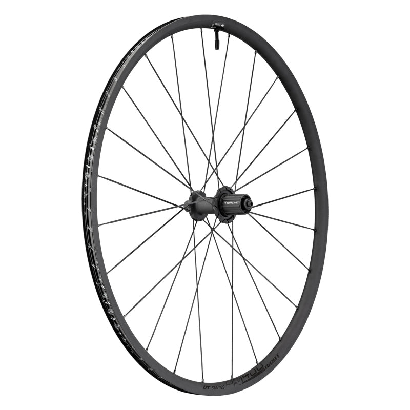 DT Swiss PR 1400 DiCut OXiC Rear Wheel - 700 QR x 130mm Rim Brake HG11 Road/XDR Ratchet 36 SL BLK 21mm