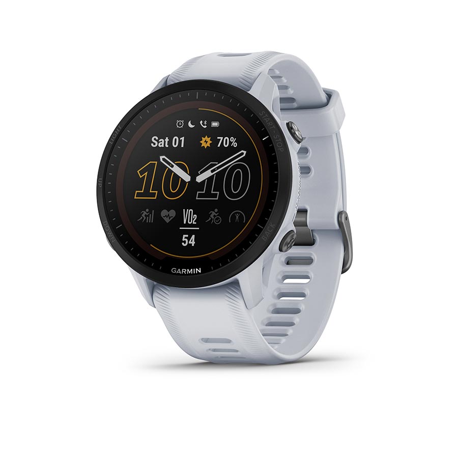 Garmin Forerunner 955 Solar GPS Smartwatch - 45.6mm Whitestone