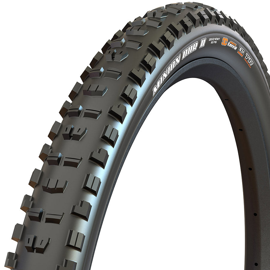 Maxxis Minion DHR II Tire - 26 x 2.40 Tubeless Folding Black MaxxTerra EXO