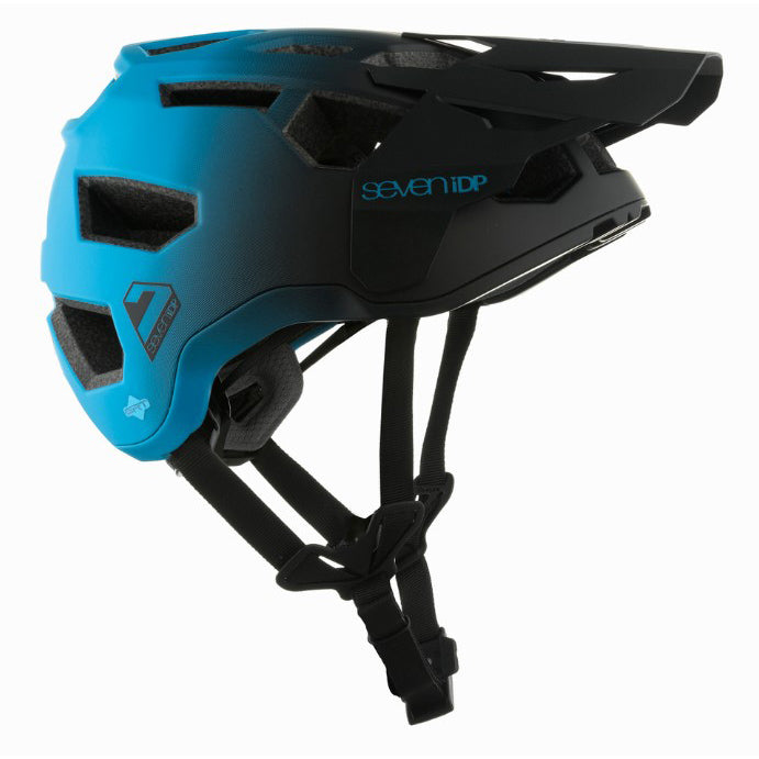 7iDP Project 21 Pro Trail Helmet  Matte Blu/Blk Fade M/L