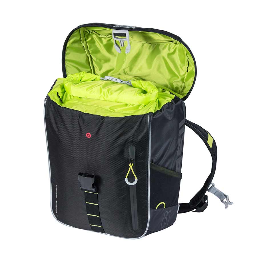 Basil Miles Backpack Nordlicht Technology 17L Black/Lime