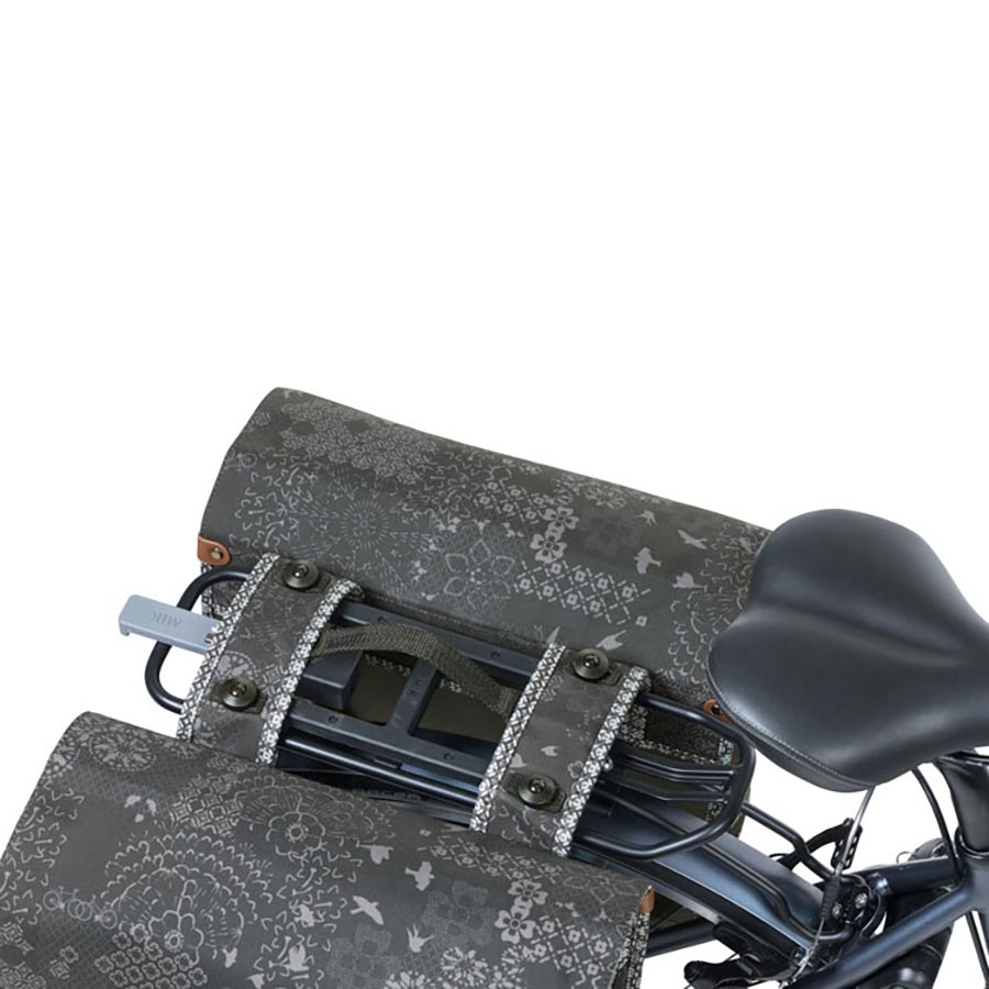 Basil Bohème MIK Pannier 35L Grey