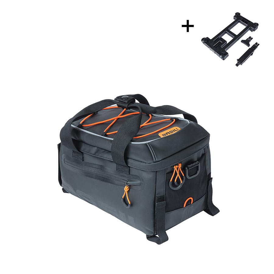 Basil 18308 Miles MIK Trunk Bag 7L Black/Orange