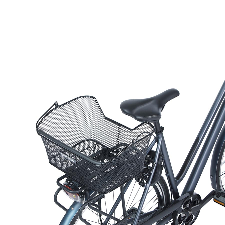 Basil Base M MIK Rear Basket - Black – Amped Adventure