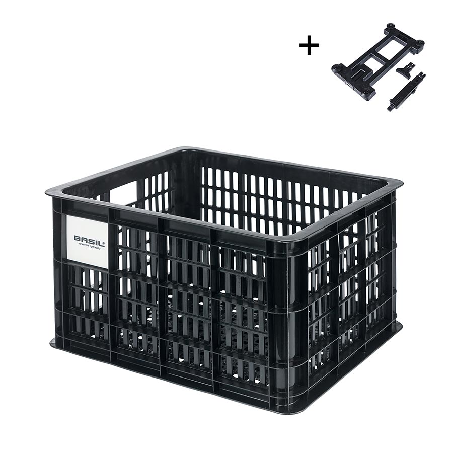 Basil Bicycle Crate M Basket Black