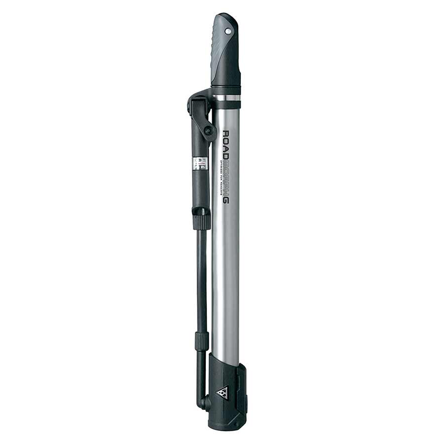 Topeak Road Morph Mini Pump with Gauge - 140psi Silver/Black