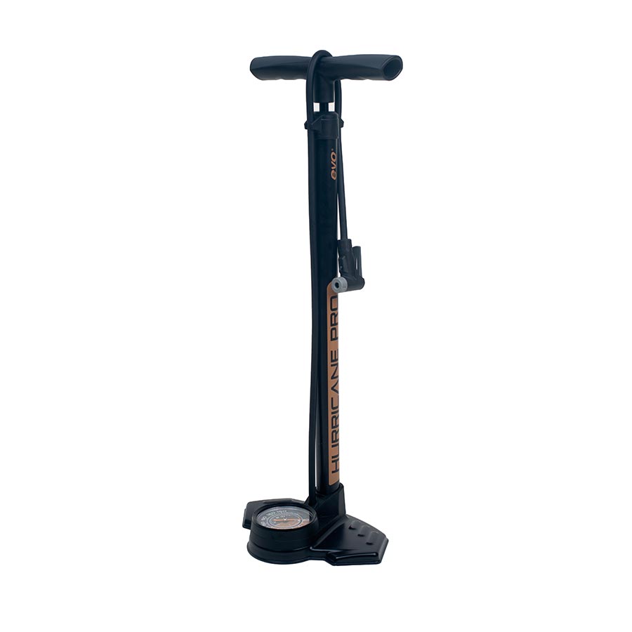 EVO Hurricane Pro Floor Pump SmartHead 160psi Black/Gold