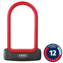 Abus Granit Plus 640 U-Lock Key 12mm 8.30cm x 15.0cm 3.3'' x 5.9'' Red
