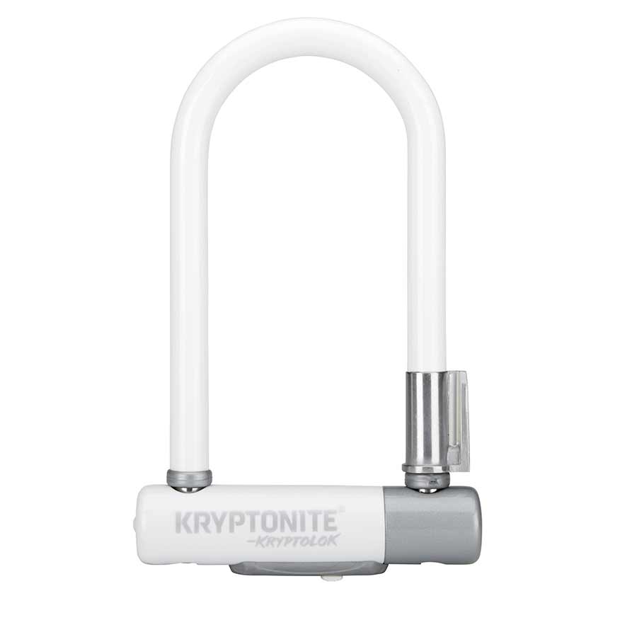 Kryptonite Krypto Series 2 Mini-7 U-Lock - 3.25 x 7" Keyed White Includes bracket