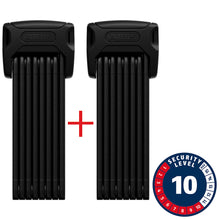 Abus Bordo XPlus 6000K Twinset Folding Lock Key 120cm 3.9' 5mm Black