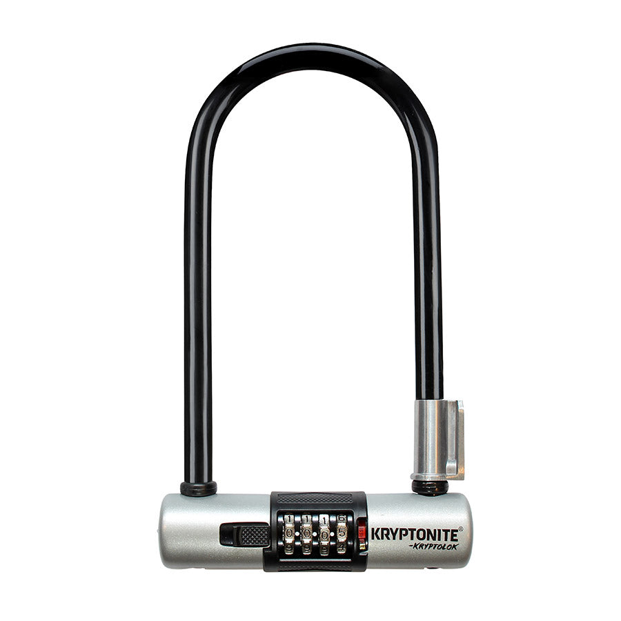 Kryptonite KryptoLok U-Lock - 4 x 9" 4-Digit Combination BLK Includes bracket