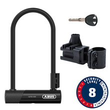 Abus Ultra 410K U-Lock Key 12mm 170x230mm 6.7''x9'' SH34 Black