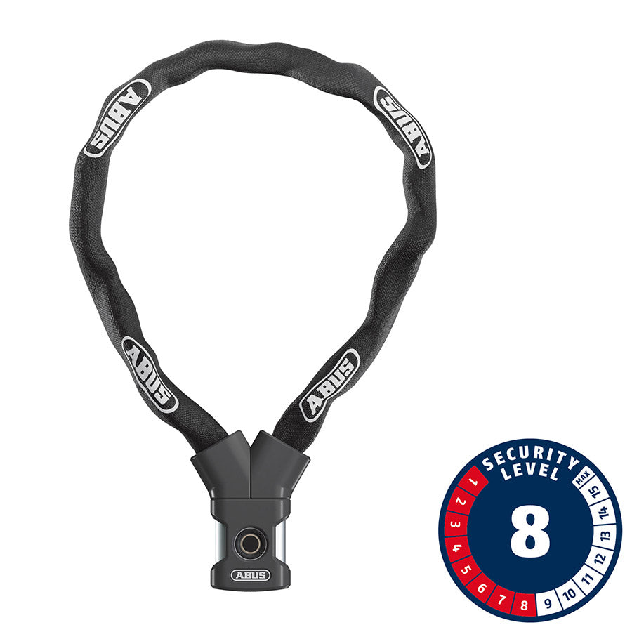 Abus Yardo Chain Lock Fingerprint 7mm 85cm 2.8' Black