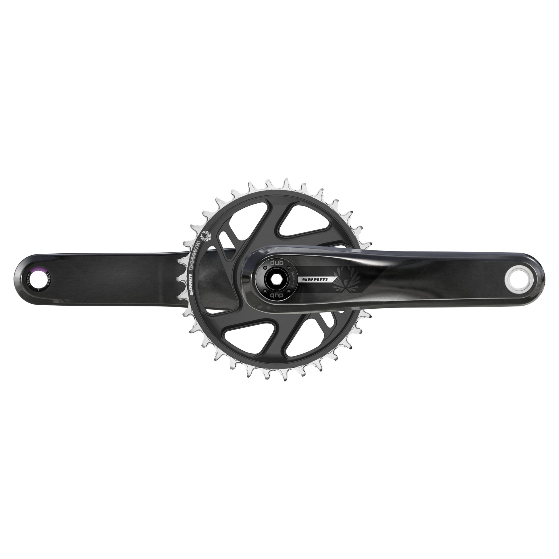 SRAM S500 Eagle Crankset - 170mm 32t Aluminum Chainring Carbon Crank Arms DUB Spindle BLK 52mm Chainline B1