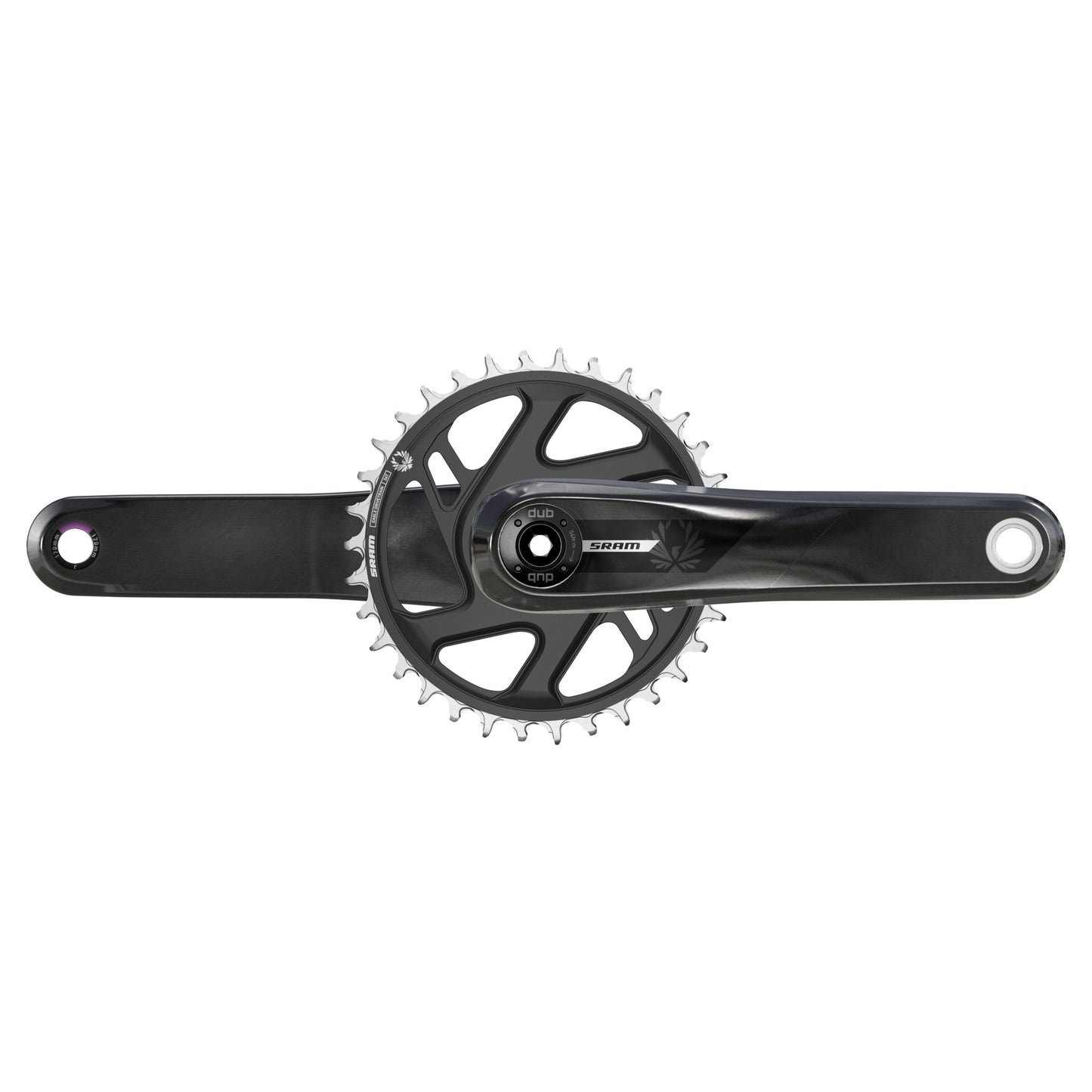 SRAM S500 Eagle Crankset - 170mm 32t Aluminum Chainring Carbon Crank Arms DUB Wide Spindle BLK 55mm Chainline B1