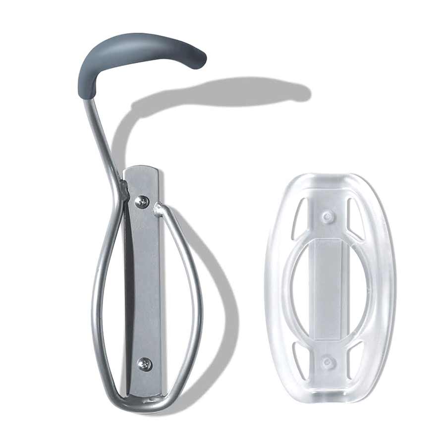 Delta Fat Tire Wall Mount Bike Storage Hook Rear Wheel Tray - 1-Bike Up to 5" Tire - Powdercoat Silver
