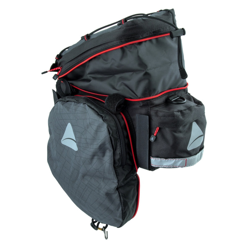 Axiom Seymour Oceanweave EXP 19+ Trunk Bag Velcro Straps 7.9x11.8x5.9” 1135 c.i. (expanded) Grey/Black