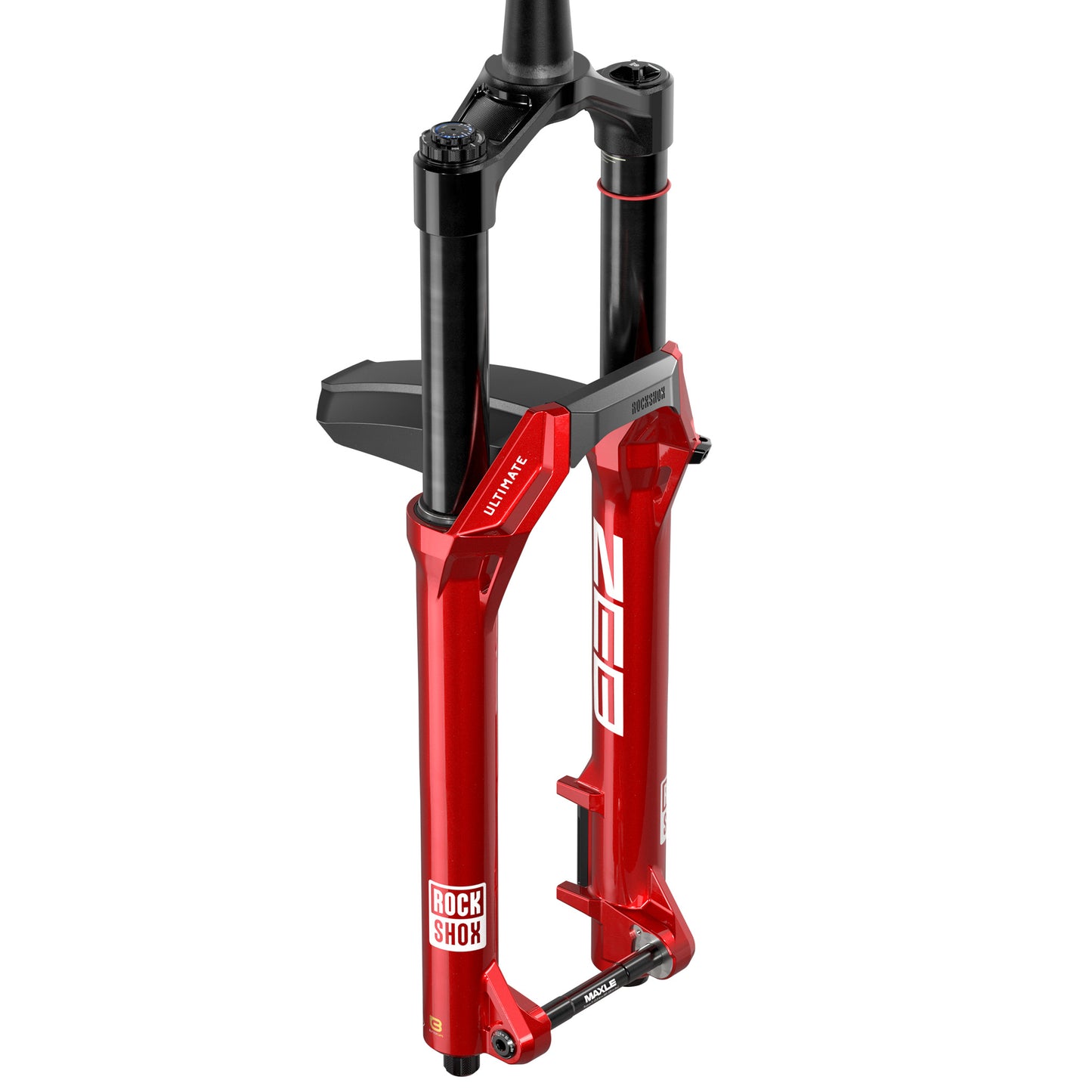 RockShox ZEB Ultimate Charger 3.2 RC2 Suspension Fork - 29" 160mm 15x110mm 44mm Offset Linear XL Air Spring Electric Red B1