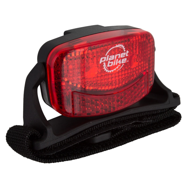 Planet Bike Blinky 3H 3 LED Helmet Taillight: Red/Black