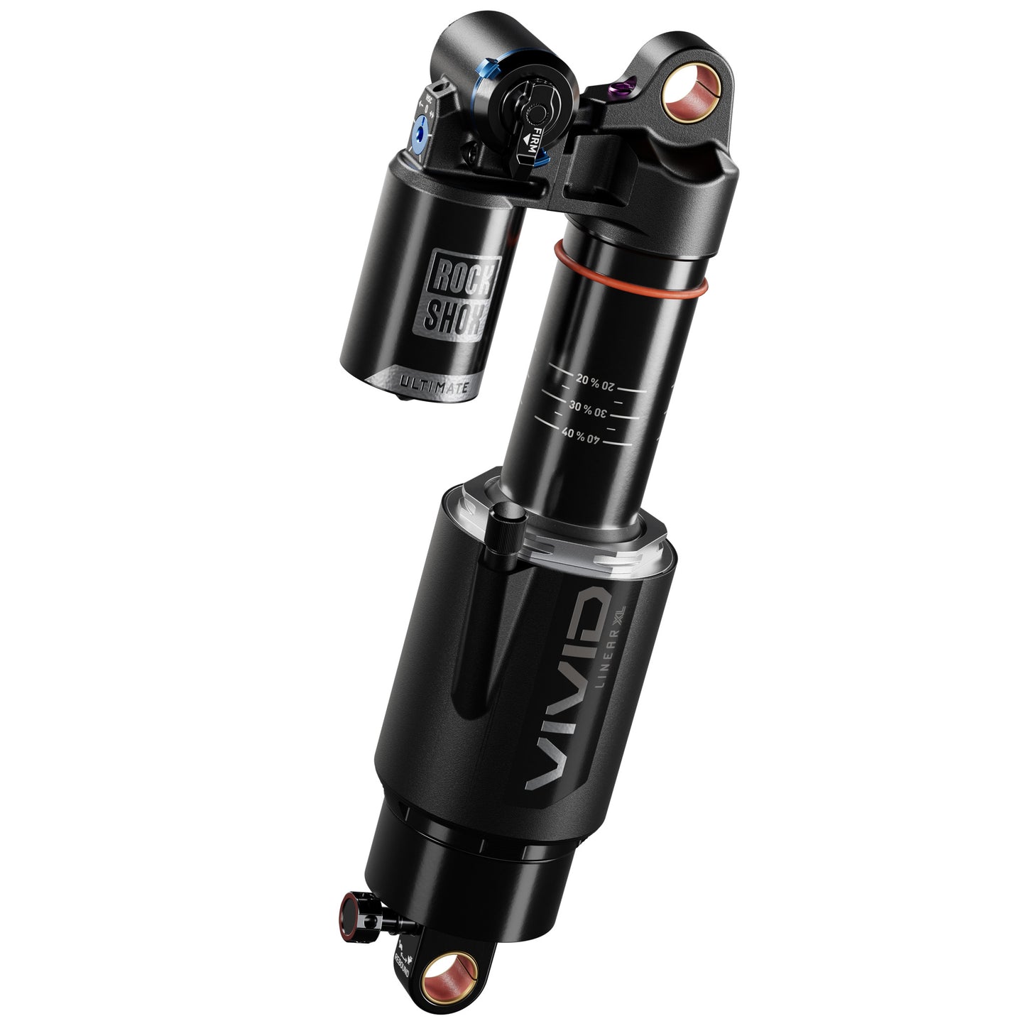RockShox Vivid Ultimate RC2T Rear Shock - 210 x 55 mm Linear XL Air 2 Tokens Reb 55 / Comp 34 L/O 45 Standard D1