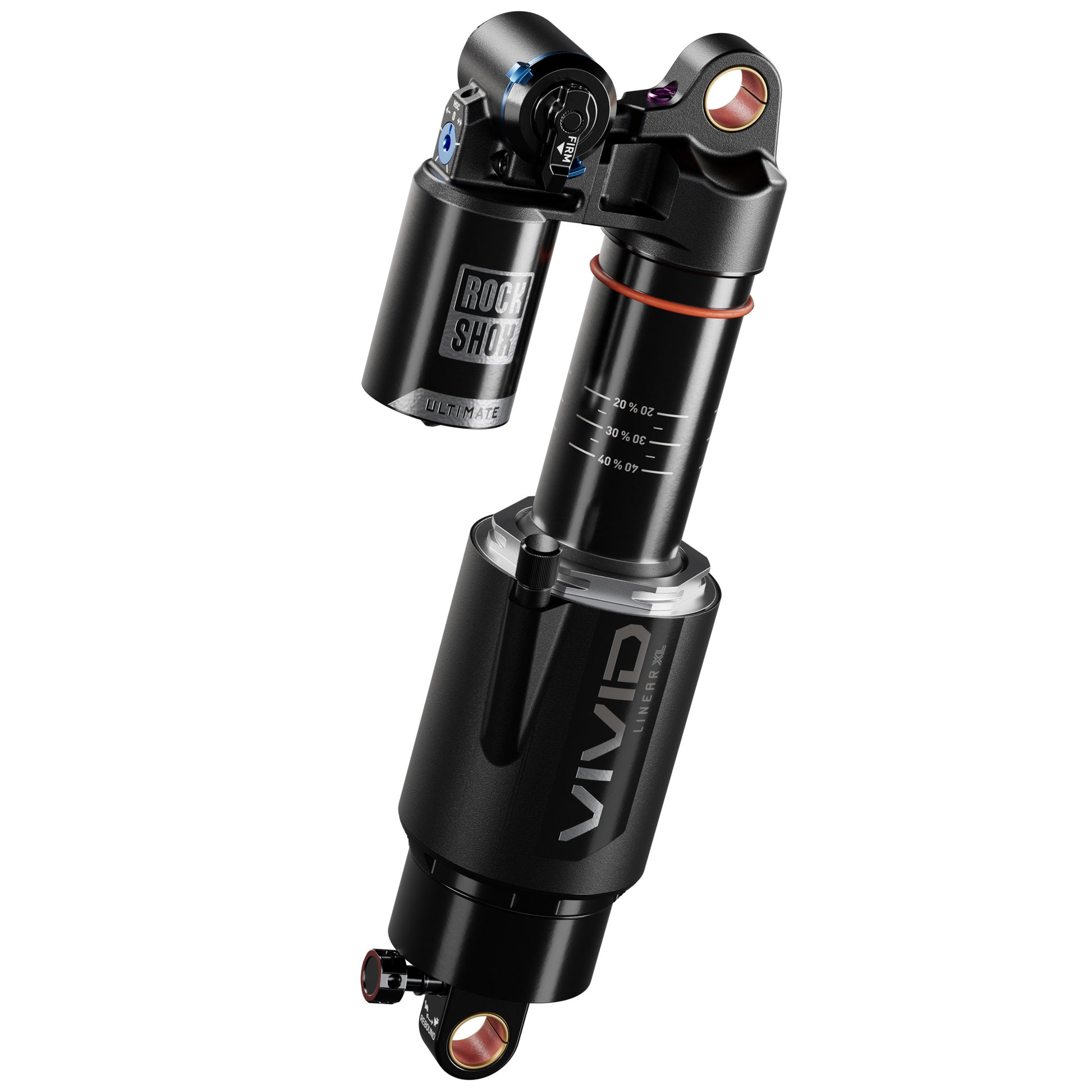 RockShox Vivid Ultimate RC2T Rear Shock - 230 x 60 mm Linear XL Air 2 Tokens Reb 55 / Comp 34 L/O 45 Standard D1