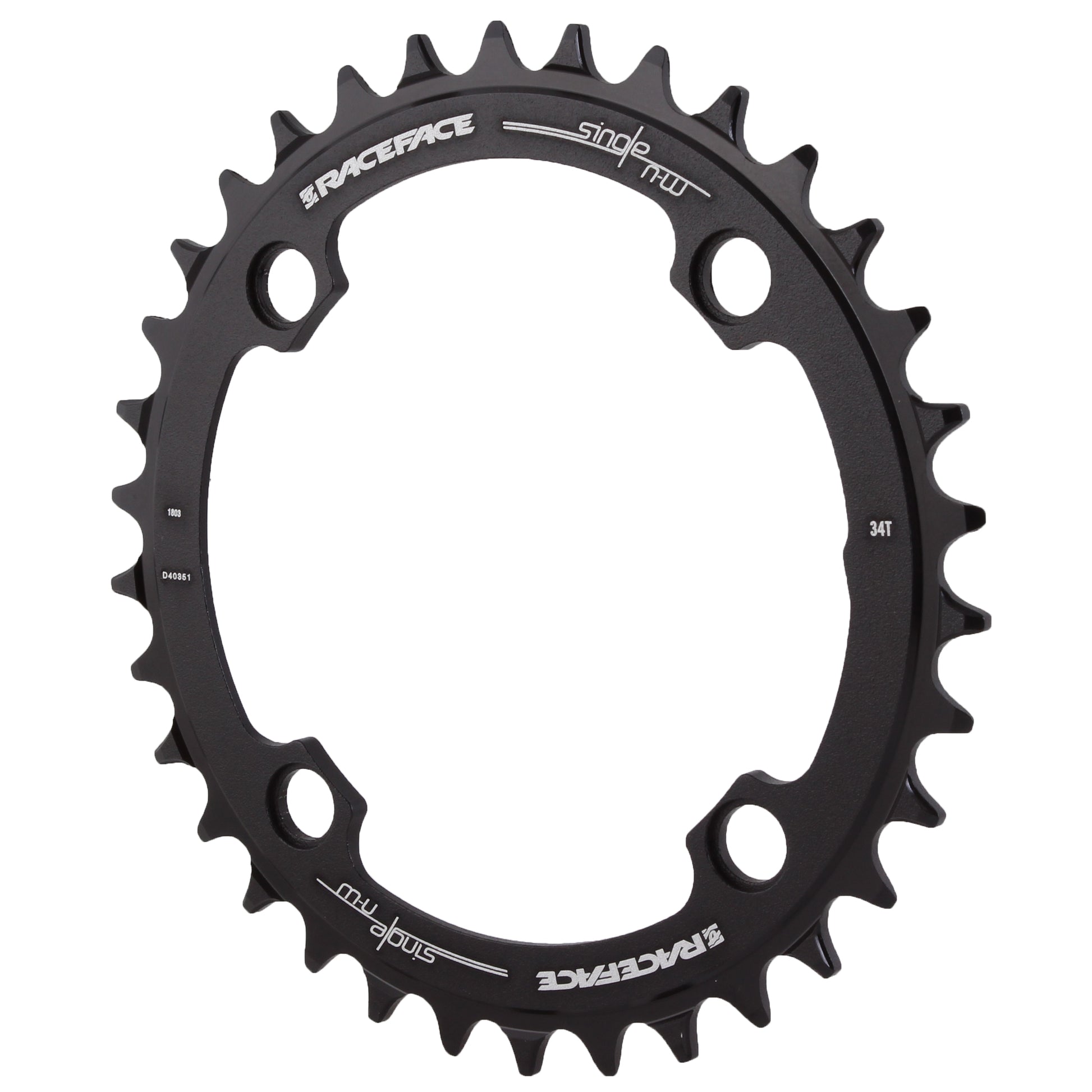 Race Face 104 NW Chainring 104BCD 34T Black