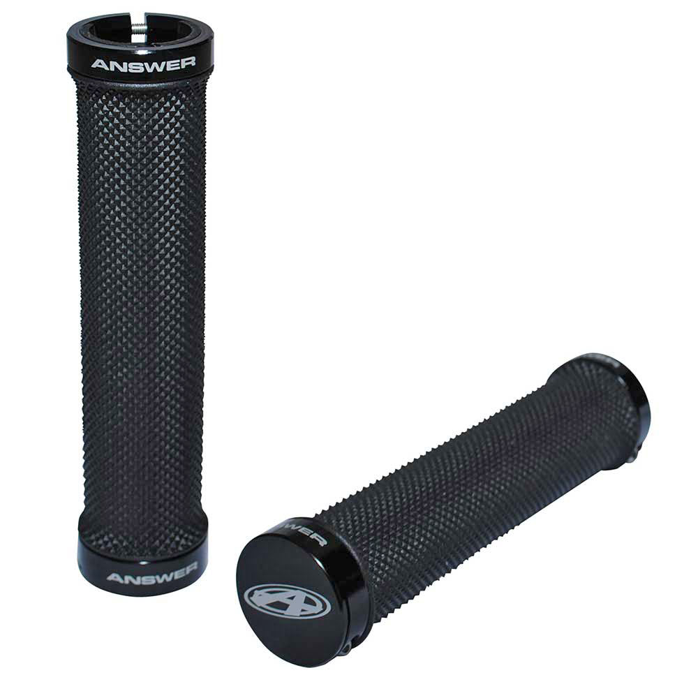 AnswerBMX Pro Flangeless Knurley Grip Black 