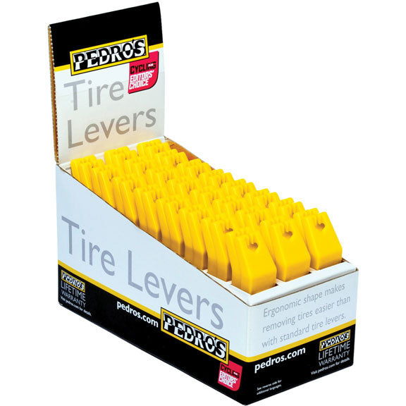 Pedro's Composite Tire Levers Yellow (24 pair/POP)