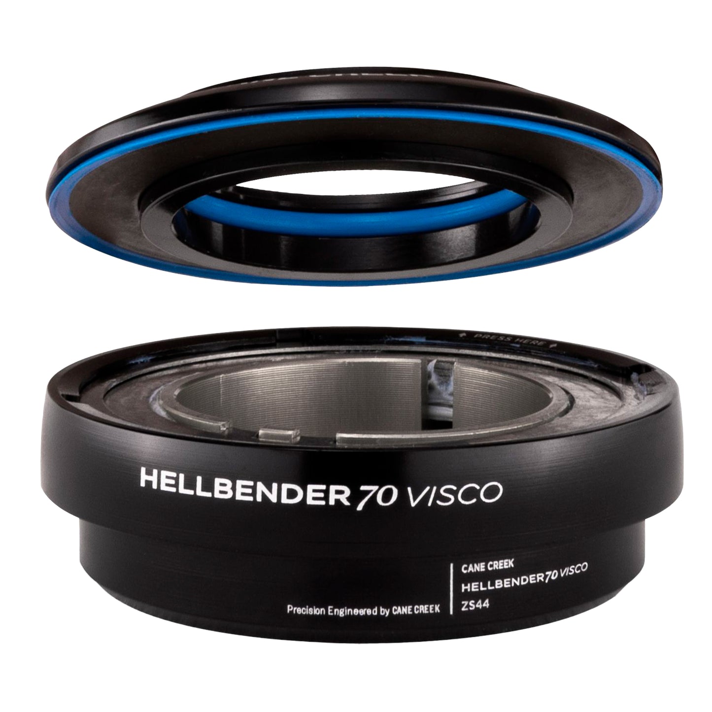 Cane Creek Hellbender 70 Visco Upper Headset - ZS44/28.6-H13.5 Mid Tune BLK