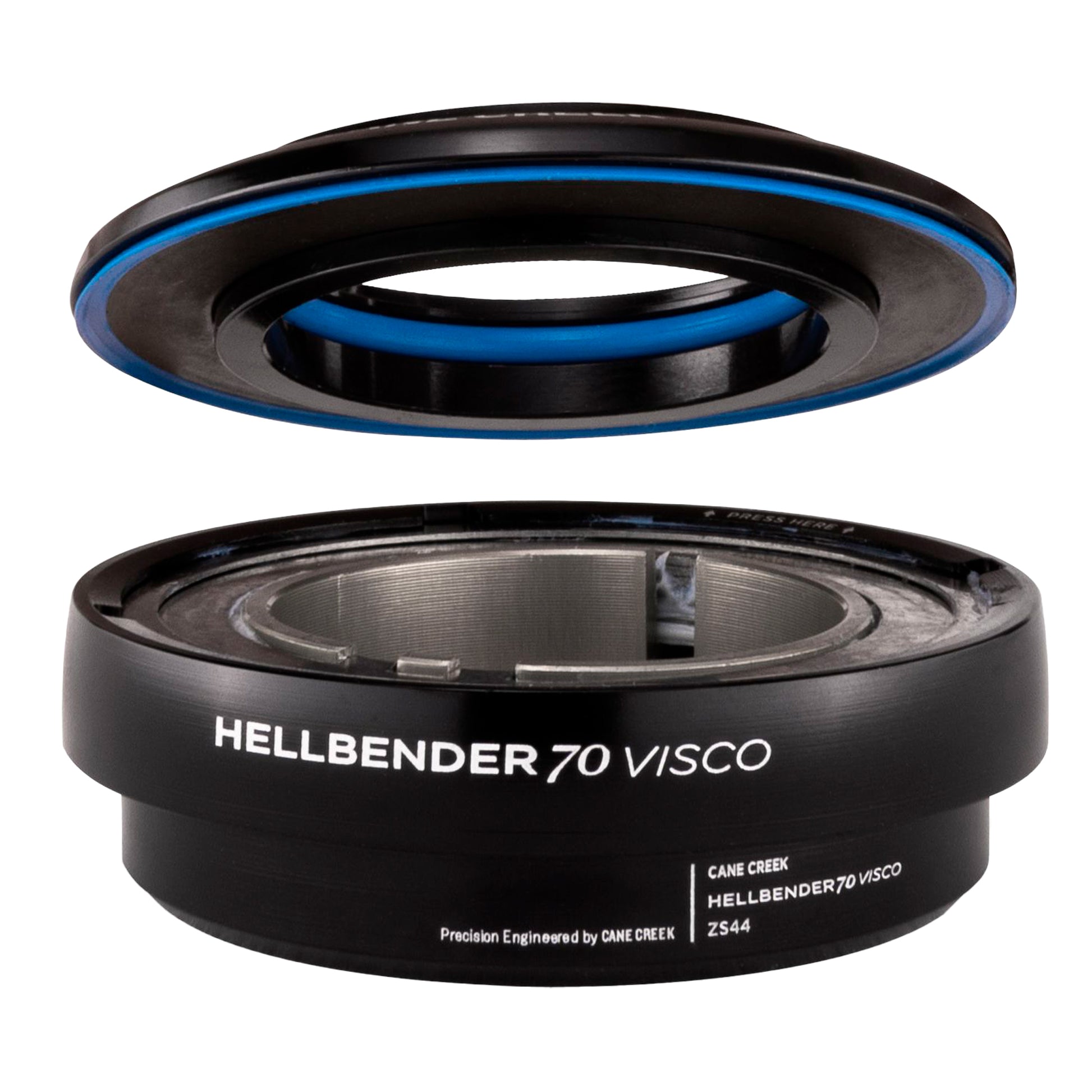 Cane Creek Hellbender 70 Visco Upper Headset - ZS44/28.6-H13.5 Mid Tune BLK