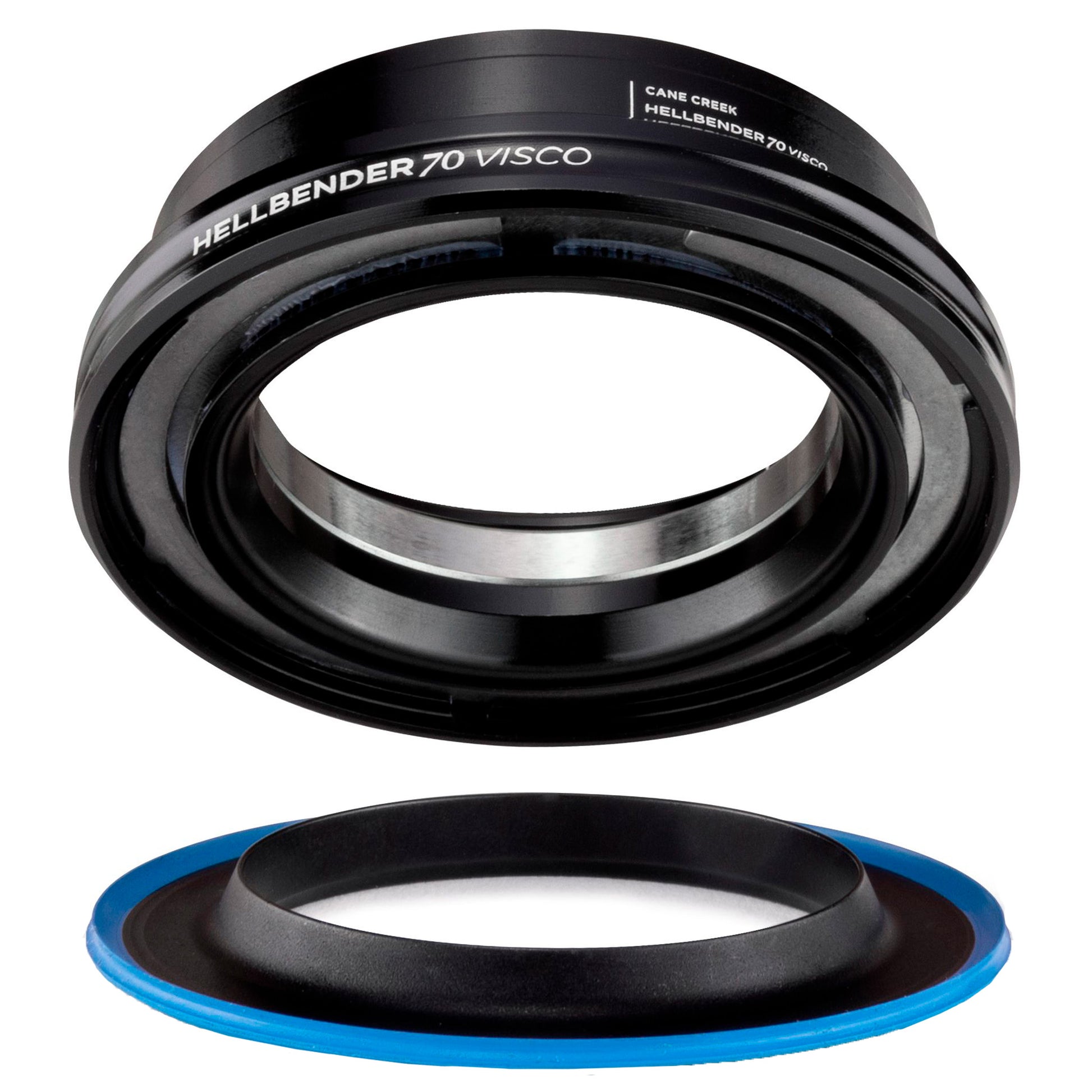 Cane Creek Hellbender 70 Visco Lower Headset - ZS56/40-H8 Mid Tune Black