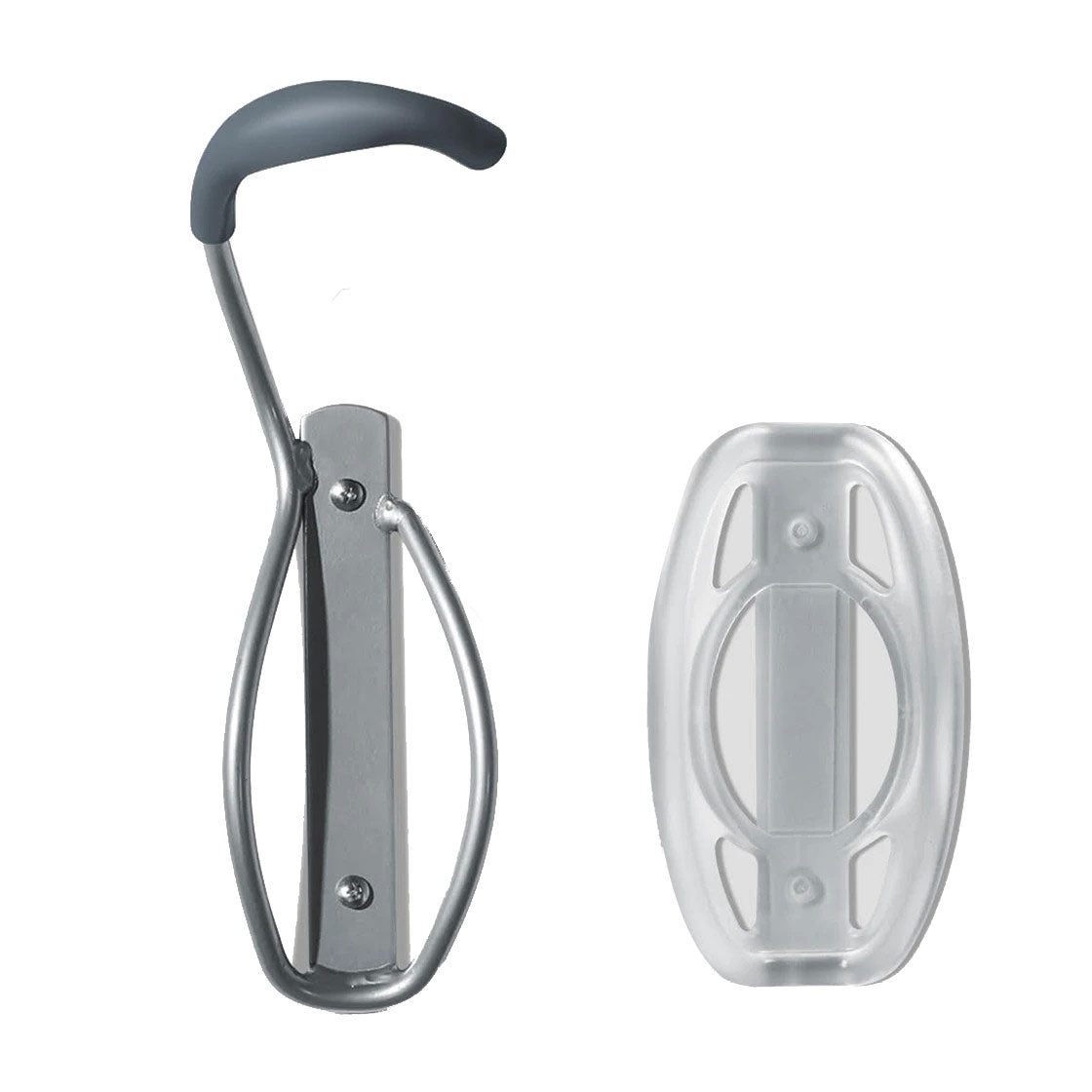 Delta Single Bike Wall Mount Rack with Tire Tray: Holds One Bike Gray