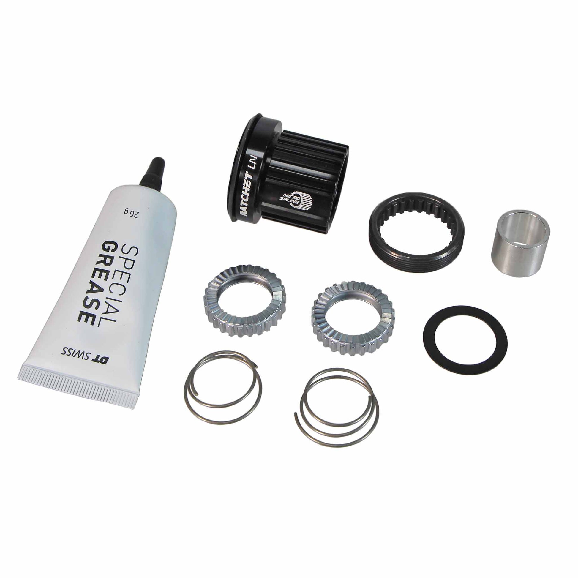 DT Swiss Ratchet LN Freehub Body Upgrade Kit - Shimano Micro Spline Standard Aluminum Sealed Bearing 36T