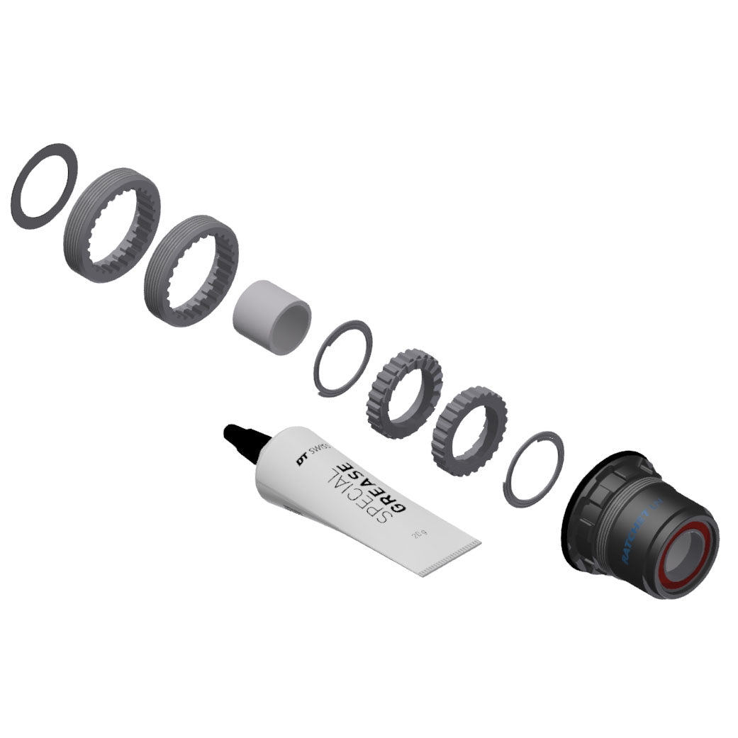 DT Swiss 370 Hybrid Ratchet LN 18t Upgrade Kit XD FH Body 