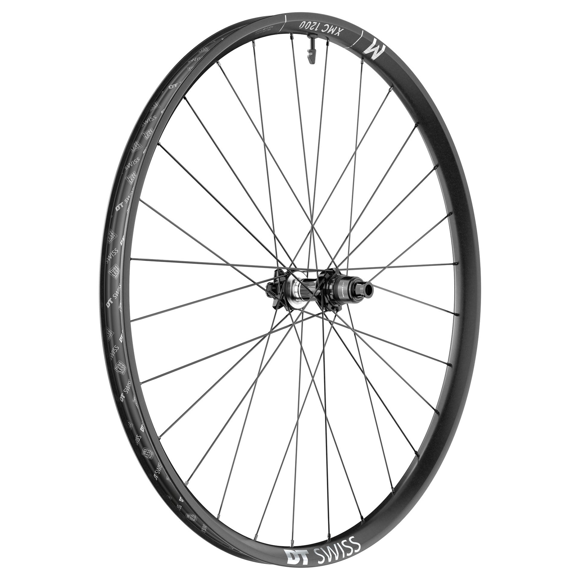 DT Swiss XMC 1200 Spline Rear Wheel - 29" 12 x 148mm 6-Bolt XD/Micro Spline Ratchet EXP 54 BLK
