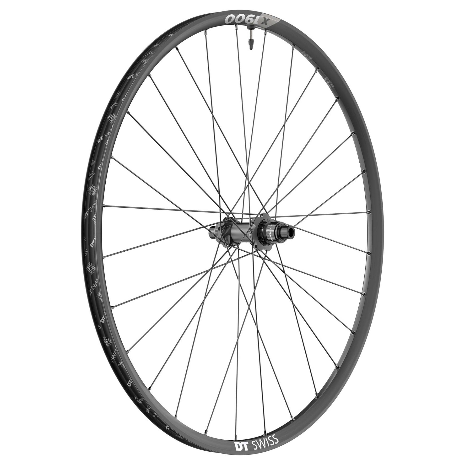 DT Swiss X 1900 Spline 25 Rear Wheel - 29" 12 x 148mm 6-Bolt/Center-Lock XD BLK