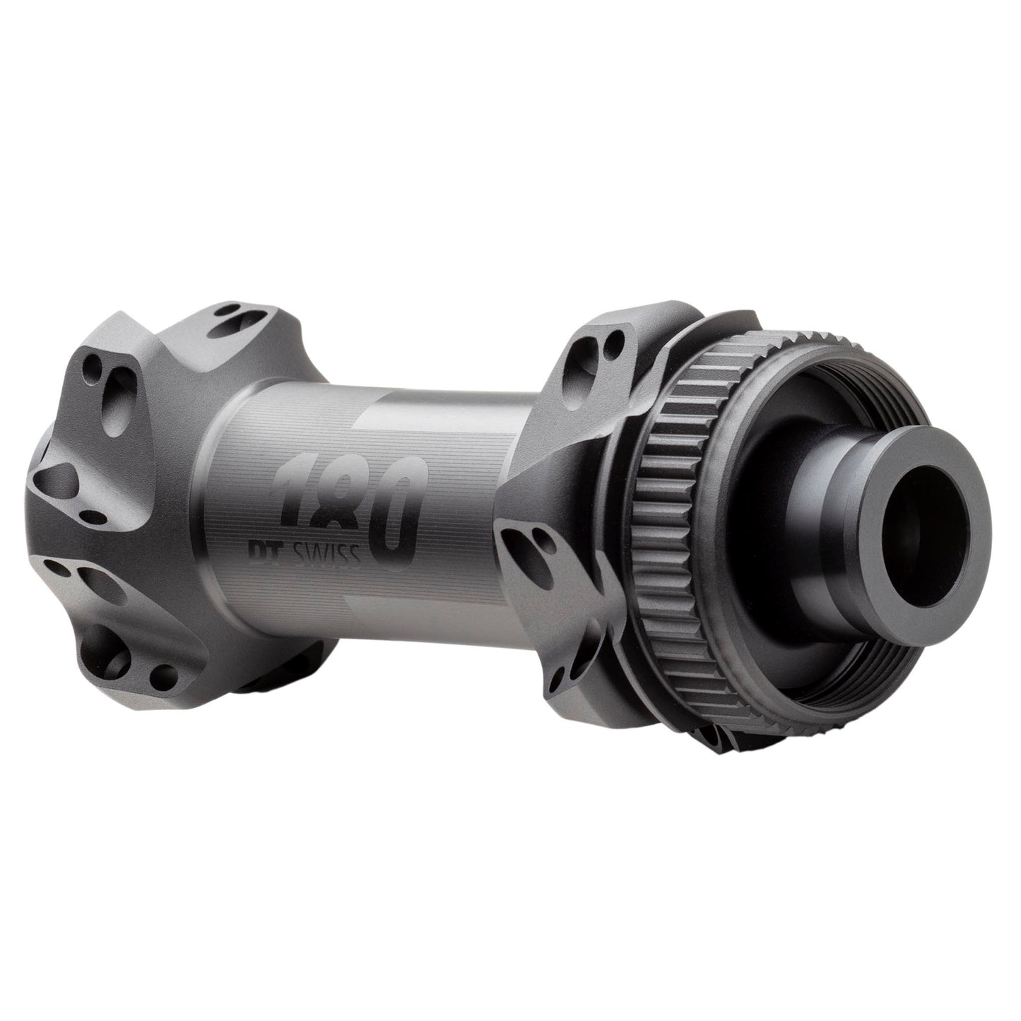 DT Swiss 180 Front Hub - 12 x 100mm Center-Lock Black 24h Straight Pull