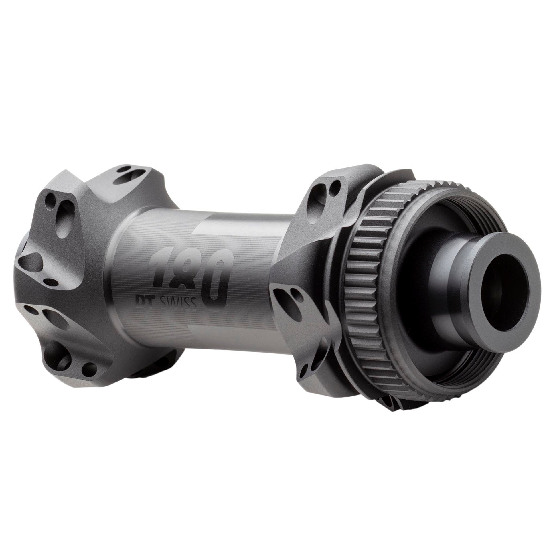 DT Swiss 180 Front Hub - 12 x 100mm Center-Lock Black 24h Straight Pull