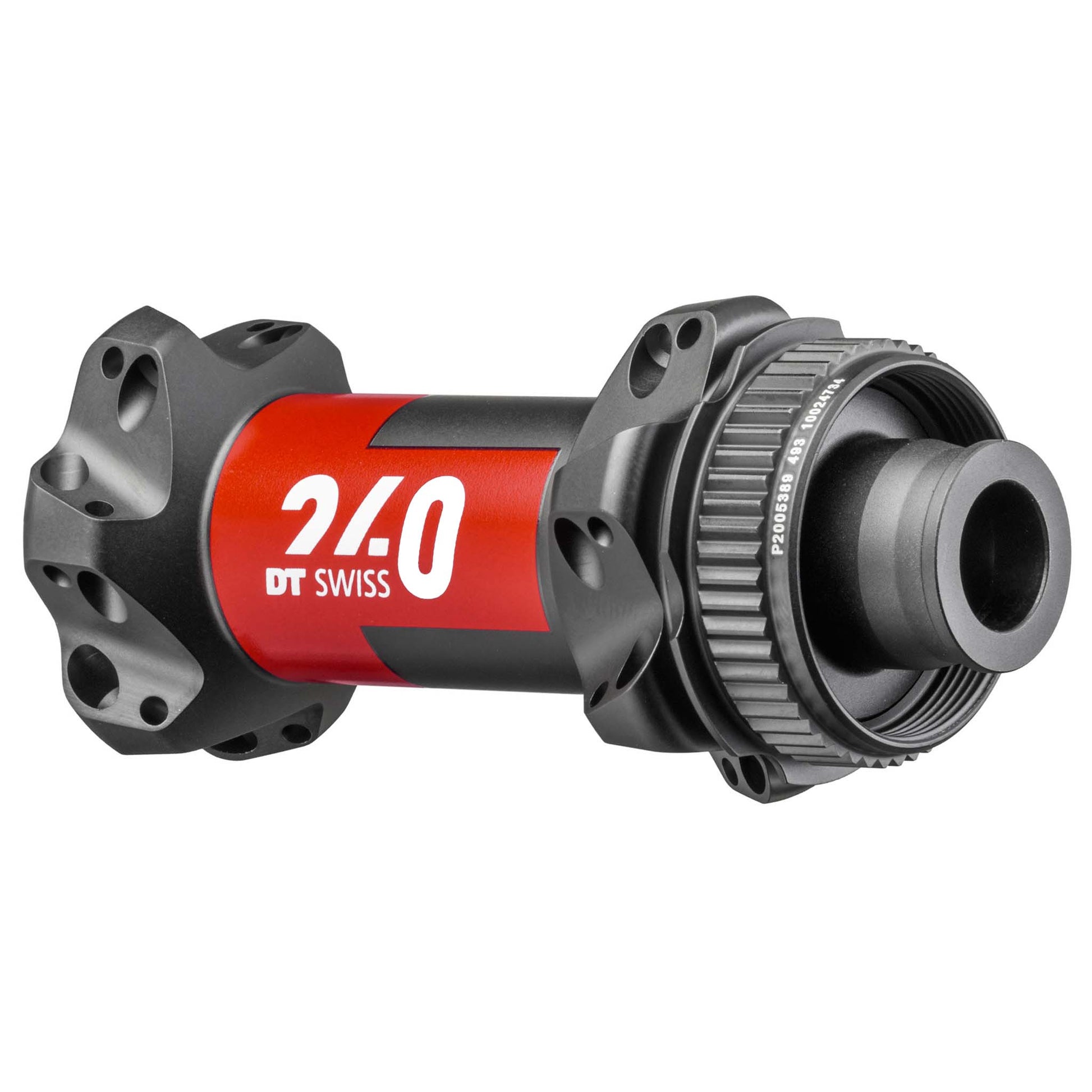 DT Swiss 240 Front Hub - 12 x 100mm Center-Lock Black/Red 24H