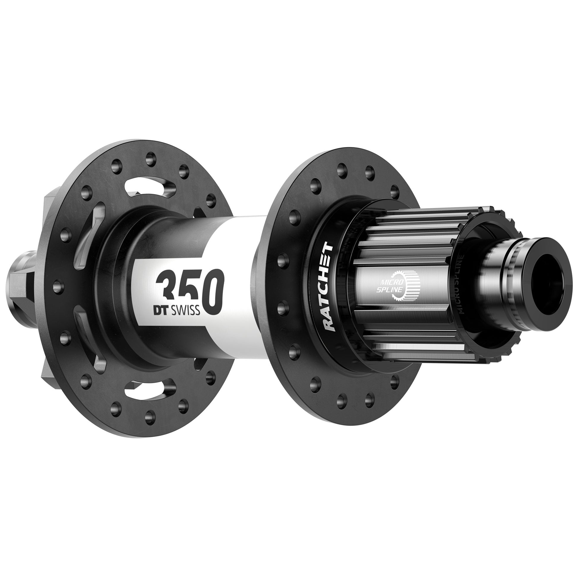 DT Swiss 350 Rear Hub - 12 x 148mm 6-Bolt Micro Spline Black 32H 36pt