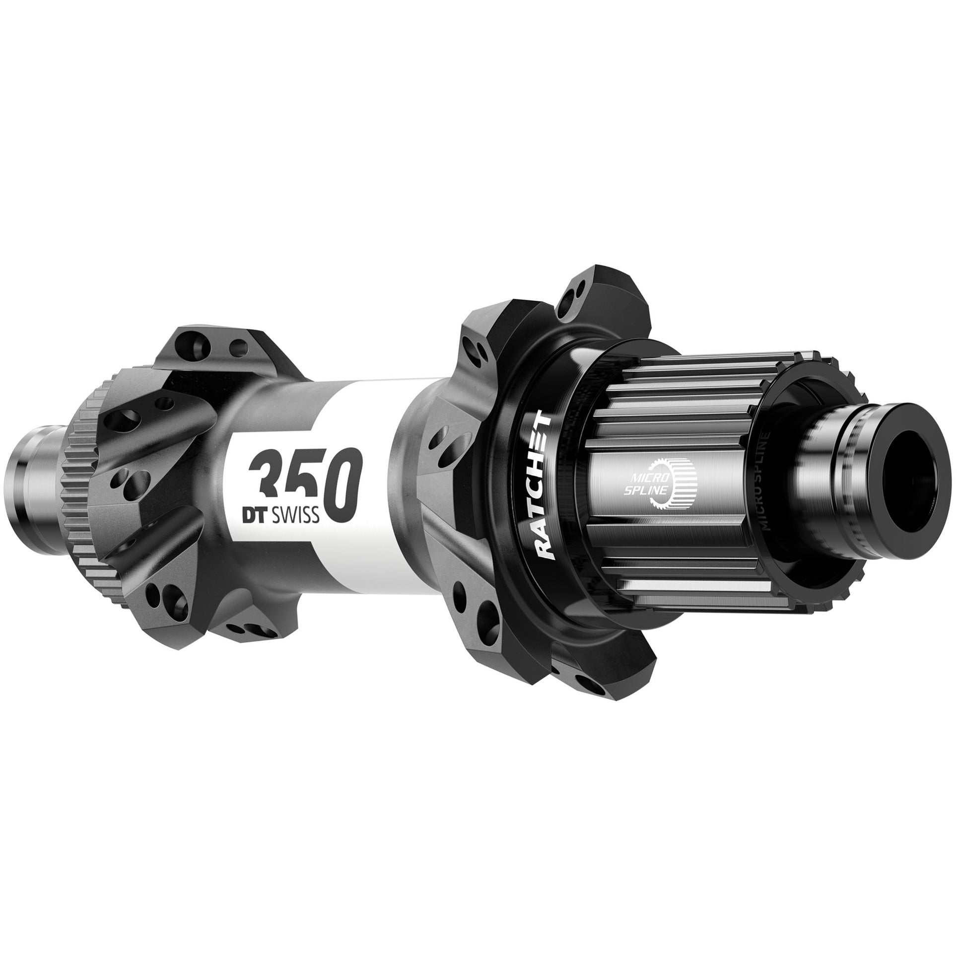 DT Swiss 350 Rear Hub - 12 x 148mm Center-Lock Micro Spline BLK 28H Straight Pull 36pt Straight Pull