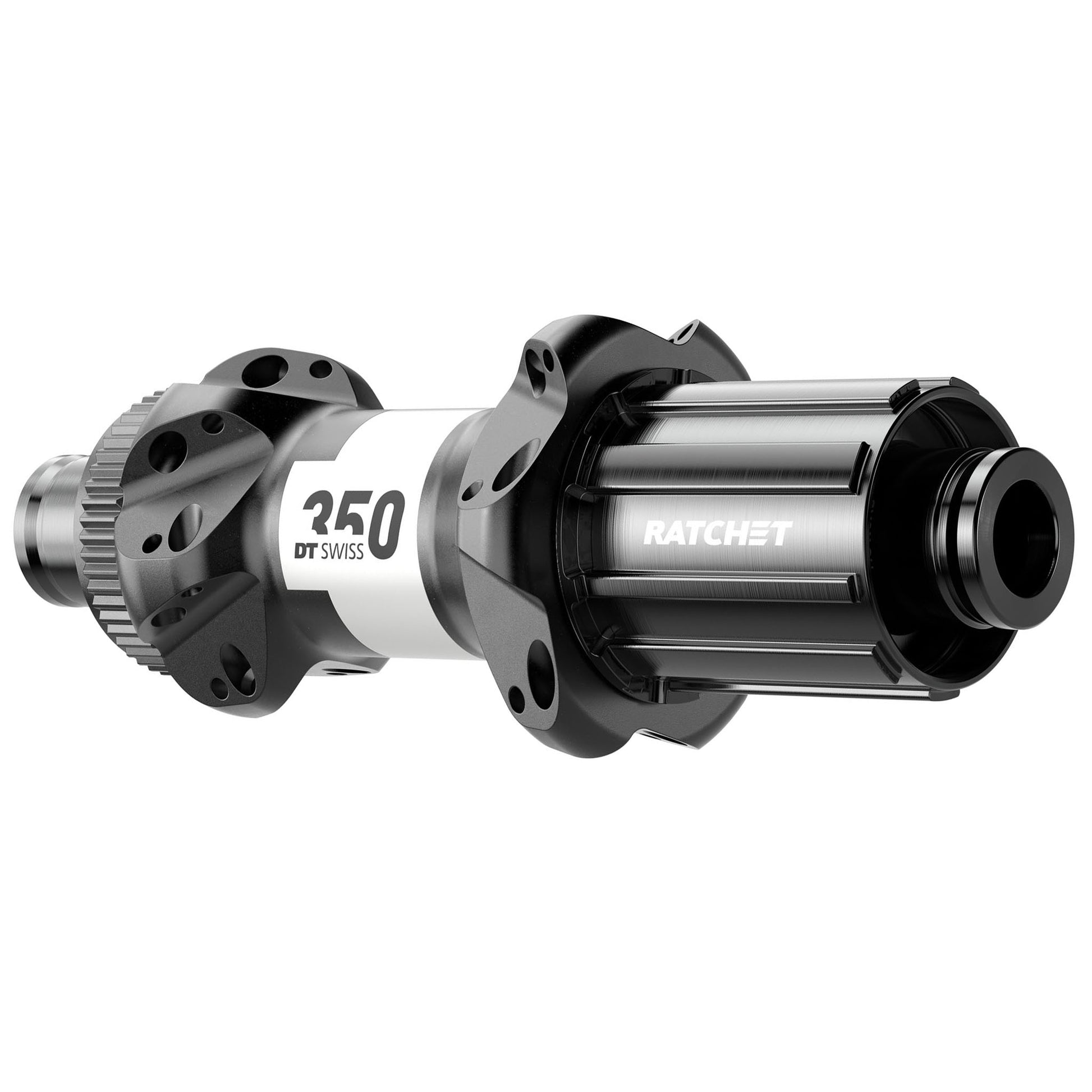 DT Swiss 350 Rear Hub - 12 x 142mm Center-Lock HG11 Road BLK 24H Straightpull 36pt Straight Pull