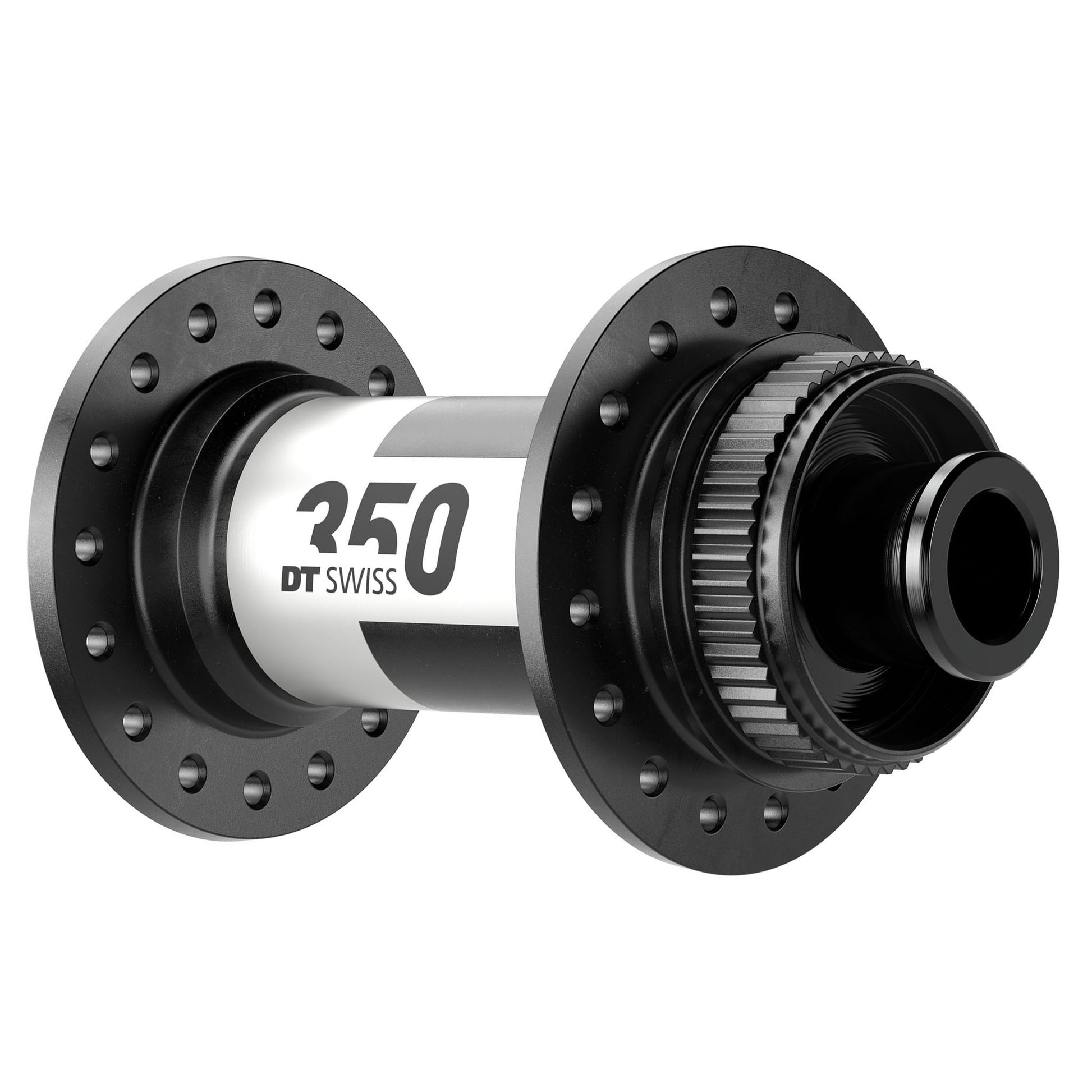 DT Swiss 350 Front Hub - 12 x 100mm Center-Lock Black 28H