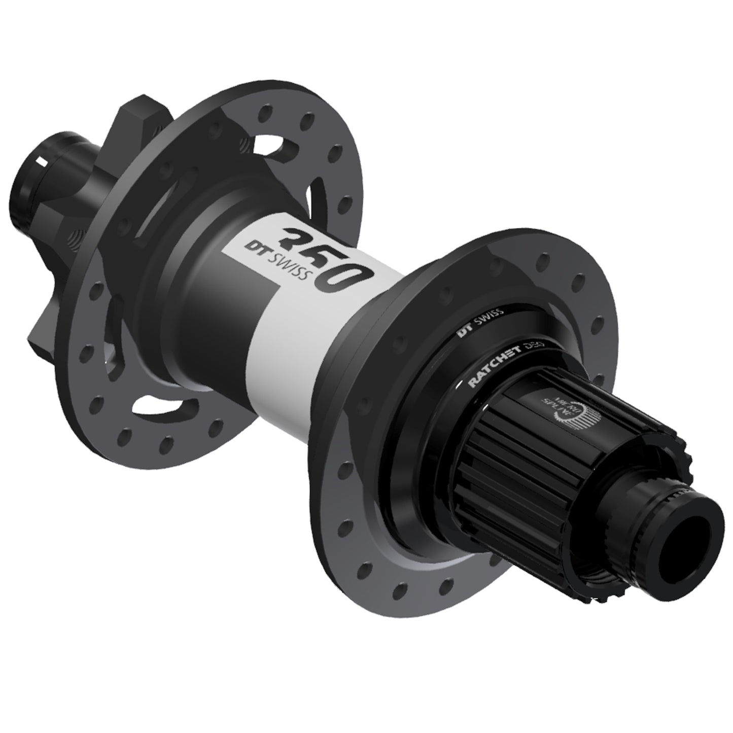 DT Swiss 350 DEG Rear Hub - 12 x 148mm 6-Bolt Micro Spline Black 32H 72pt